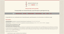 Desktop Screenshot of groepspraktijkzuid.be